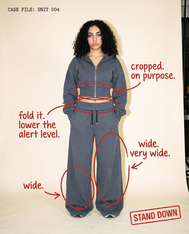Fold the waist. Lower the alert level.